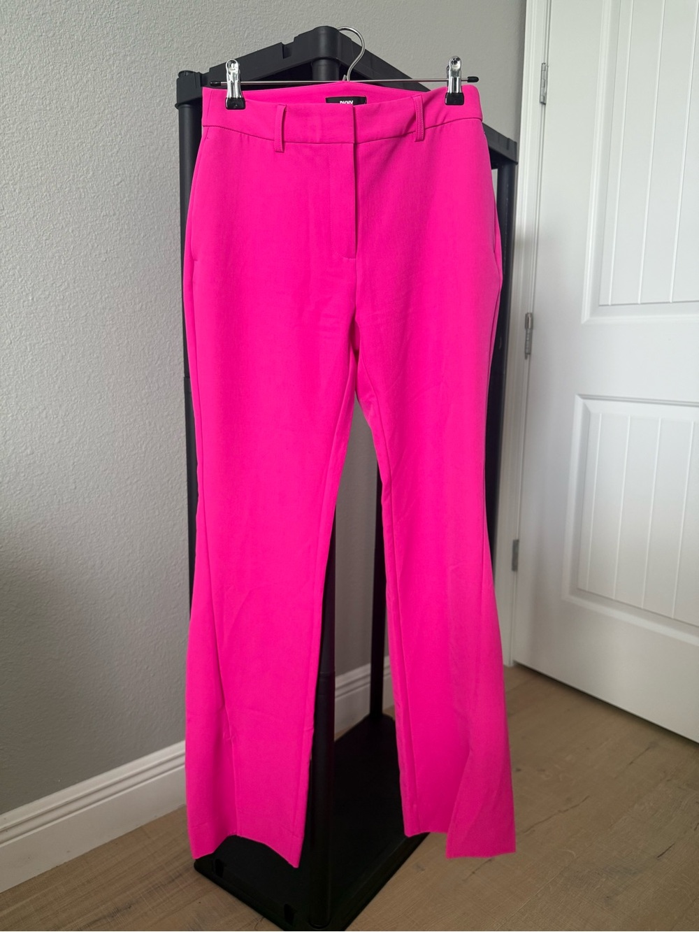 DKNY Bright Pink Boot-Cut Dress Pants